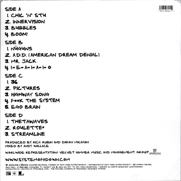 System Of A Down - Steal This Album! LP