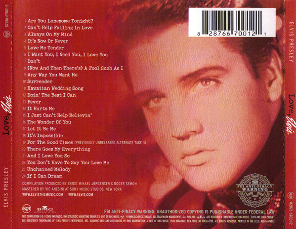 Elvis Presley – Love, Elvis - CD