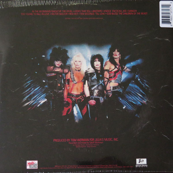 Mötley Crüe – Shout At The Devil - LP Rojo/Transparente
