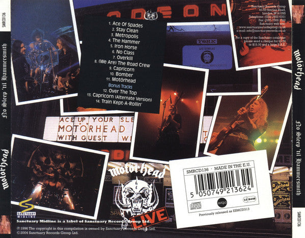 Motörhead – No Sleep 'til Hammersmith - CD