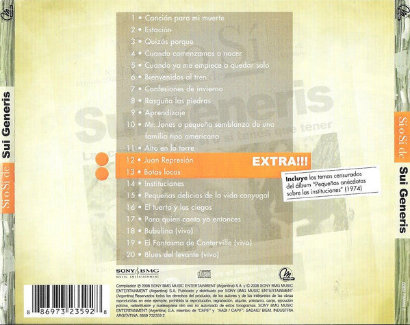 Sui Generis – Sí O Sí - CD