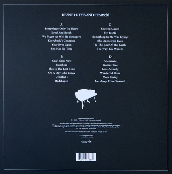 Keane – Hopes And Fears 20 Anniversary - LP Azul