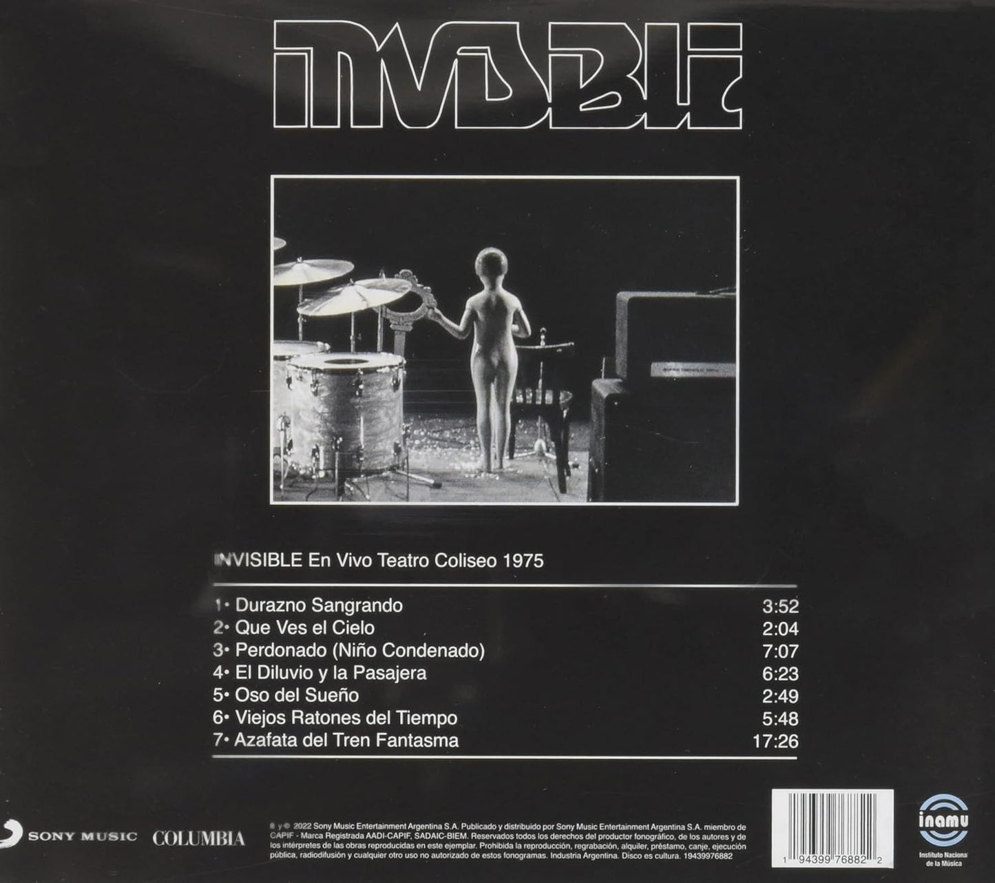 Invisible – En Vivo Teatro Coliseo 1975 CD