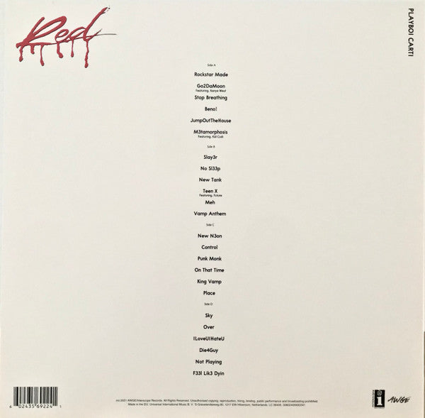 Playboi Carti – Whole Lotta Red - LP