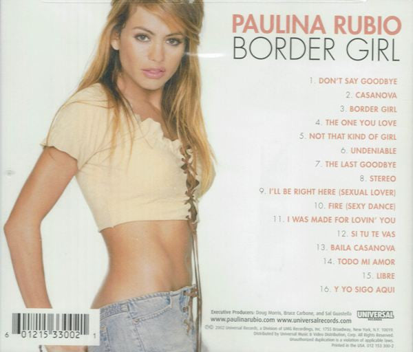 Paulina Rubio – Border Girl CD