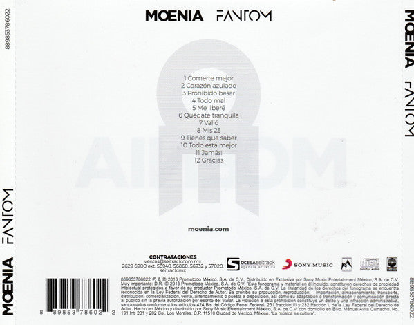 Moenia – Fantom - CD