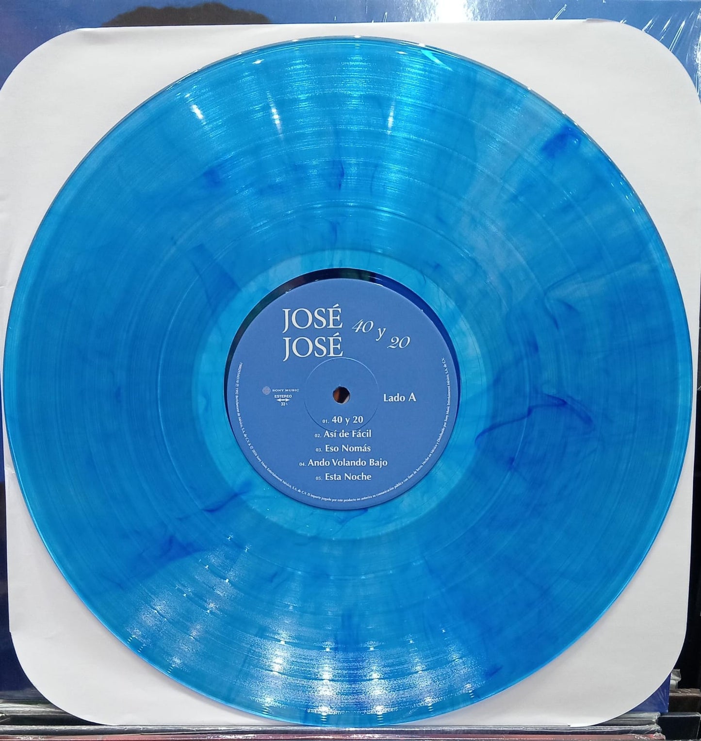Jose Jose - 40 Y 20 - LP Azul Transparente