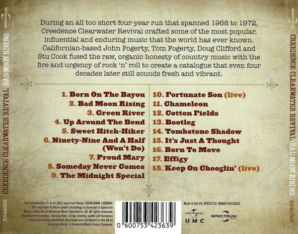 Creedence Clearwater Revival – Bad Moon Rising - CD