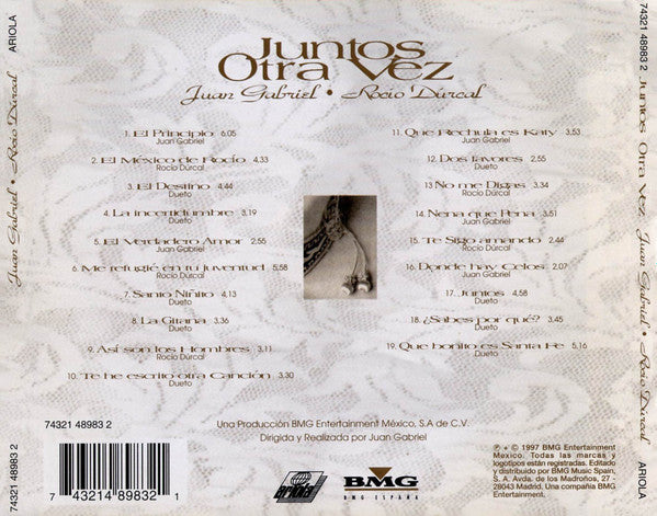 Juan Gabriel – En El Palacio De Bellas Artes - CD