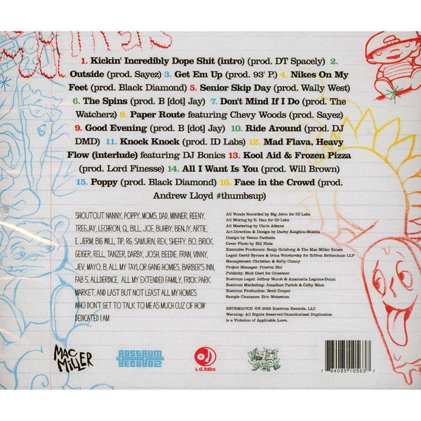 Mac Miller – K.I.D.S. (Kickin Incredibly Dope Shit) - CD