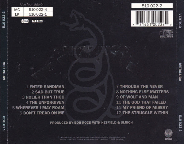 Metallica – Metallica - CD