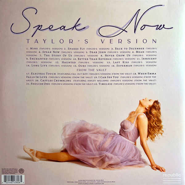 Taylor Swift - Speak Now Taylor Version LP Morado