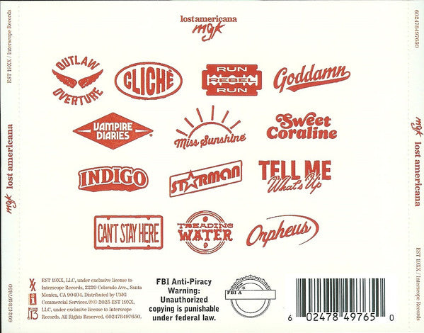 Mgk  – Lost Americana - CD