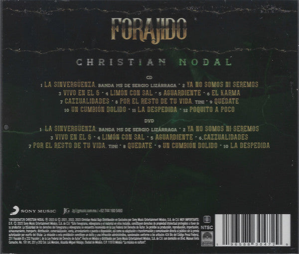 Christian Nodal – Forajido - CD+DVD