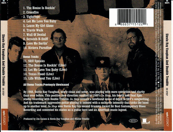 Stevie Ray Vaughan And Double Trouble – In Step - CD