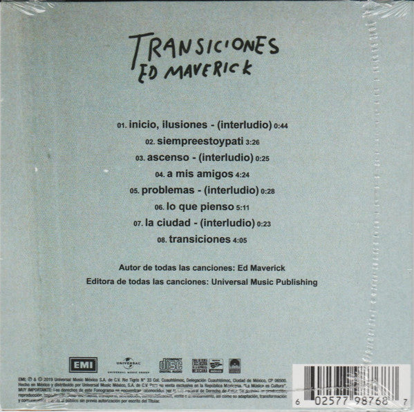 Ed Maverick – Transiciones - CD
