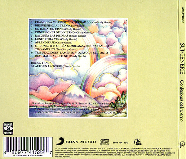 Sui Generis – Confesiones De Invierno CD