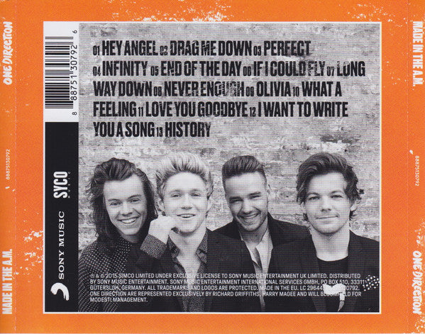 One Direction – Made In The A.M. - CD