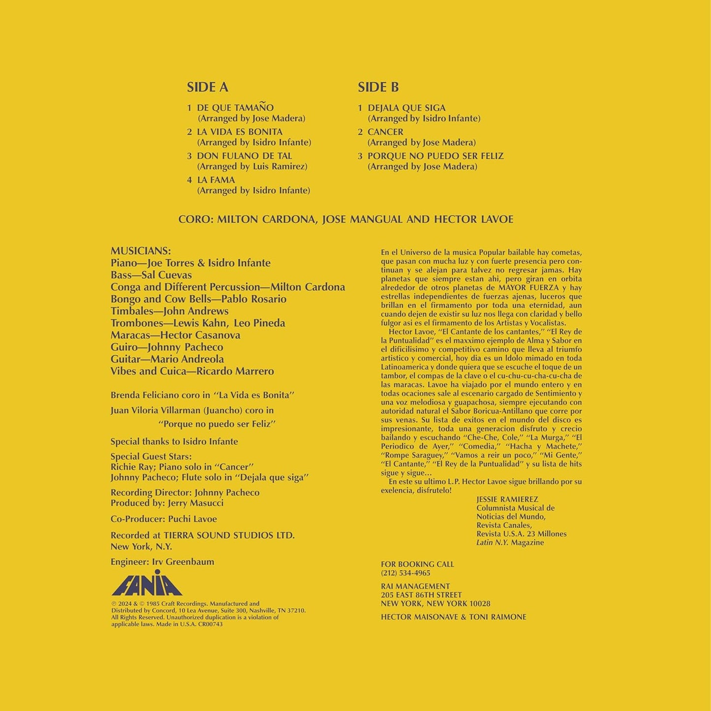 Hector Lavoe – Reventó LP