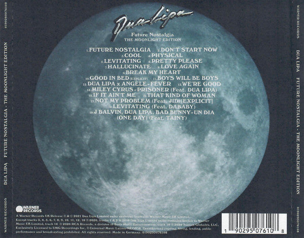 Dua Lipa - Future Nostalgia The Moonlight Edition - CD