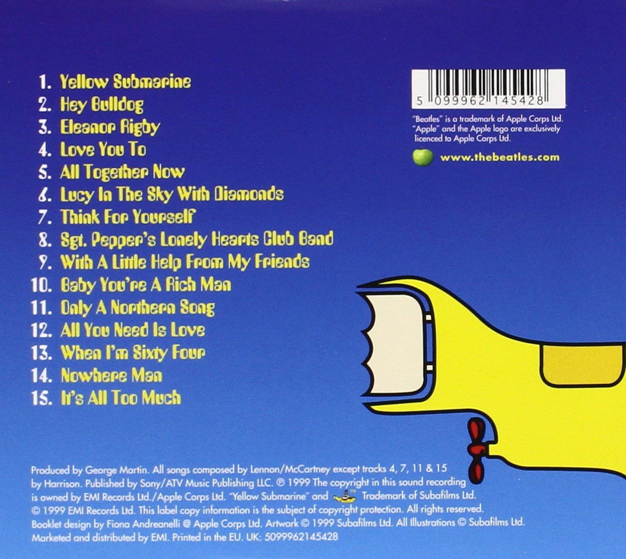 The Beatles – Yellow Submarine Songtrack - CD