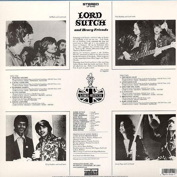 Lord Sutch – Lord Sutch And Heavy Friends - LP