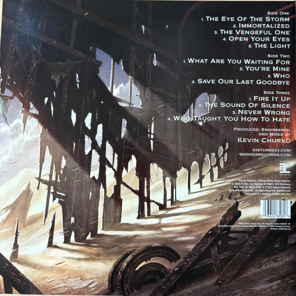 Disturbed – Immortalized - LP Black Splatter