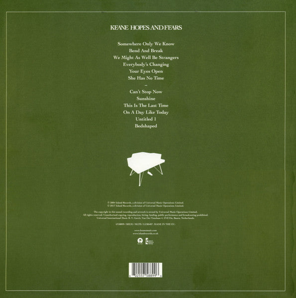 Keane – Hopes And Fears - LP