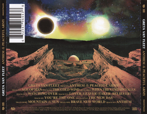 Greta Van Fleet – Anthem Of The Peaceful Army CD