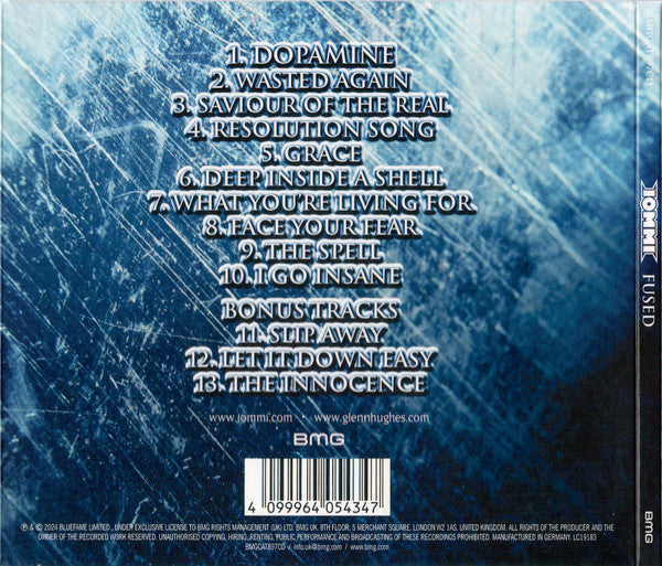 Tony Iommi, Glenn Hughes – Fused - CD