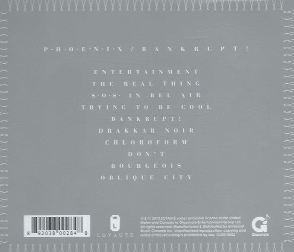 Phoenix – Bankrupt! - CD