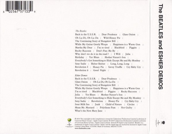 The Beatles – The Beatles And Esher Demos - CD