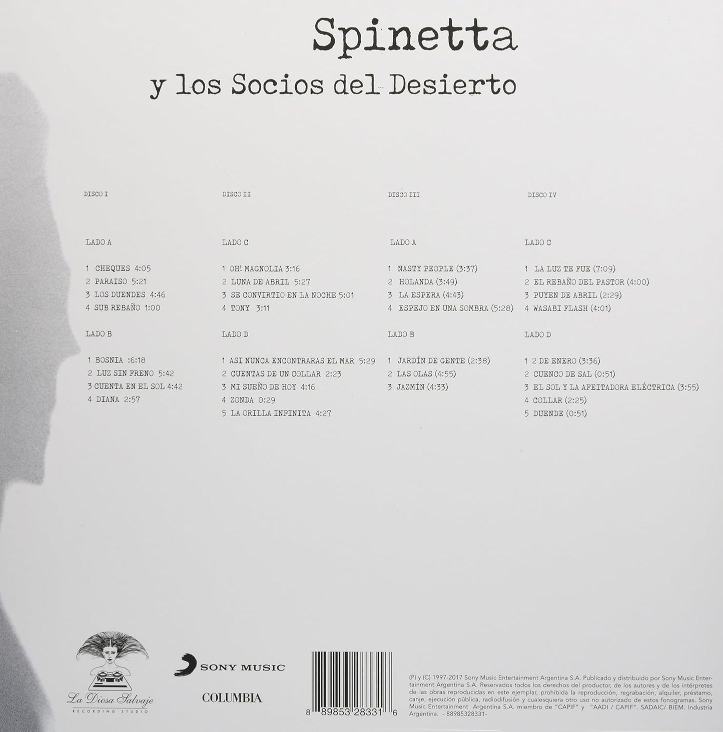 Spinetta Y Los Socios Del Desierto – Box Set 4LP