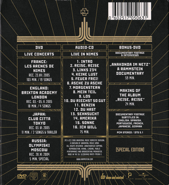 Rammstein – Völkerball (Special Edition) - CD+DVD