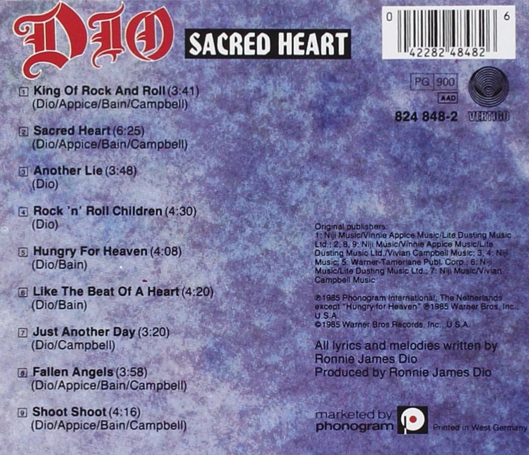 Dio – Sacred Heart CD