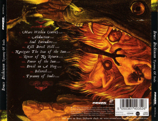 Bruce Dickinson – Tyranny Of Souls CD