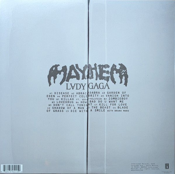Lady Gaga – Mayhem - LP Amarillo
