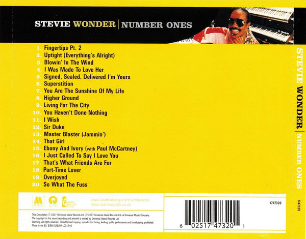 Stevie Wonder – Number Ones - CD