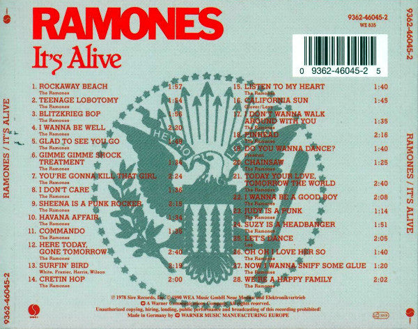 Ramones – It's Alive - CD