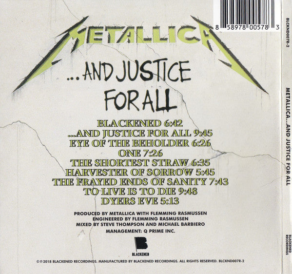 Metallica – Ride The Lightning - CD