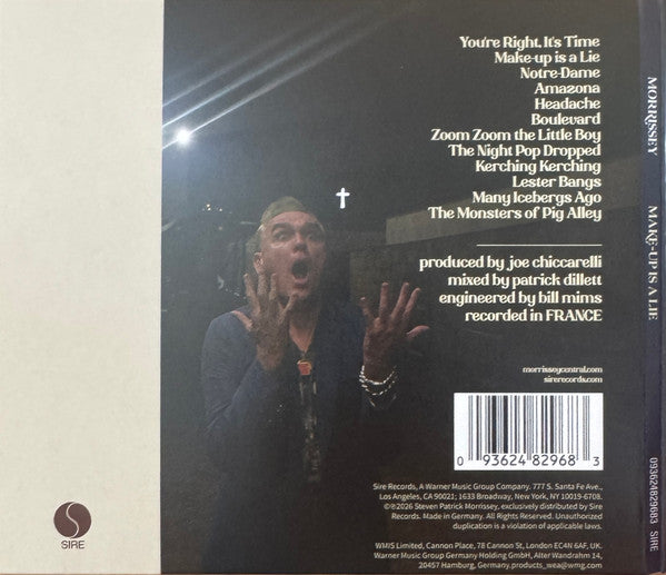 Morrissey – Make-Up Is A Lie - CD
