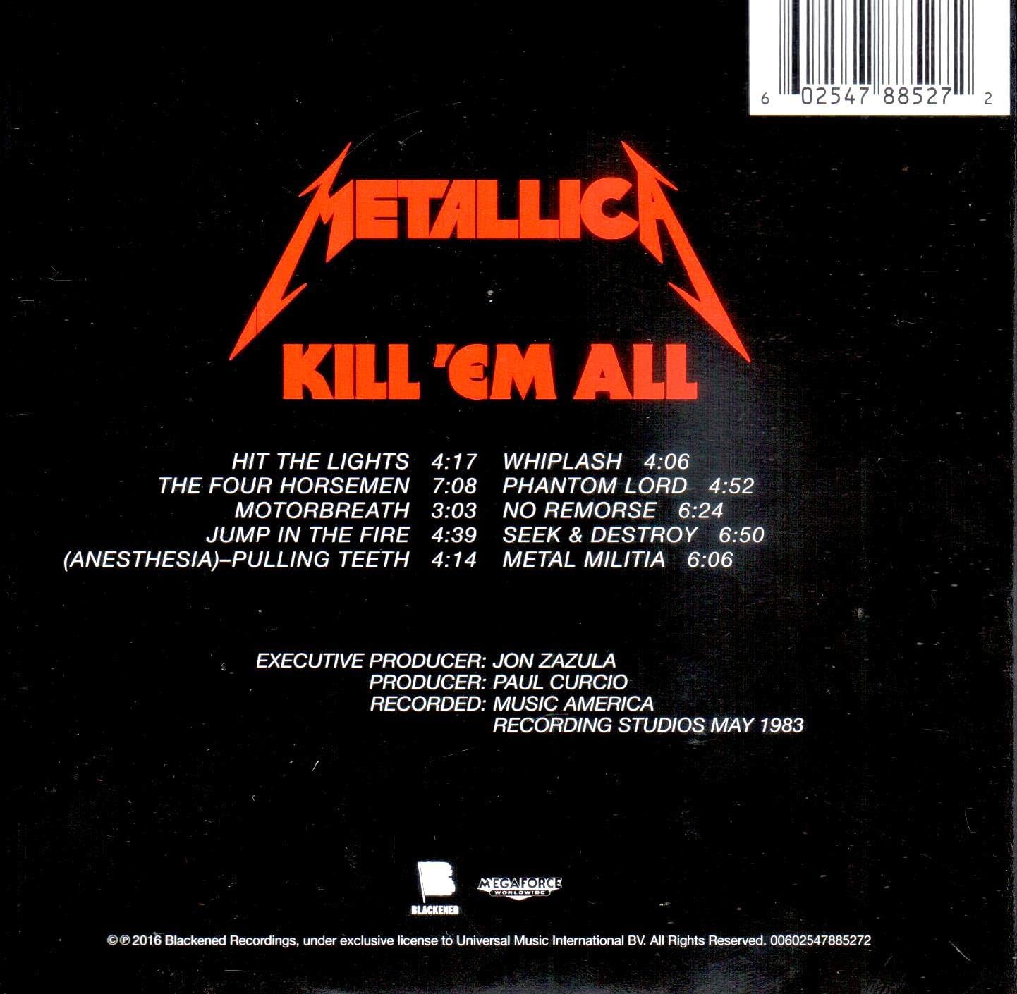 The Vintage Store - Metalica - Kill Em All CD