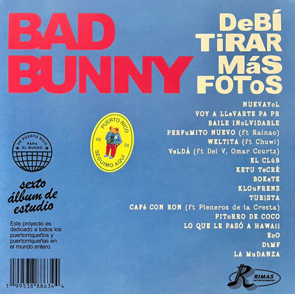 Bad Bunny – Debí Tirar Más Fotos - LP