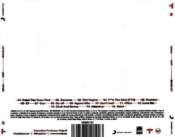 Doja Cat – Scarlet - CD