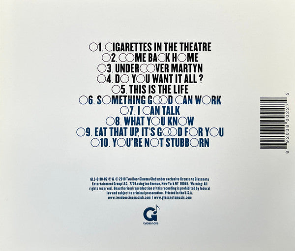 Two Door Cinema Club – Tourist History - CD