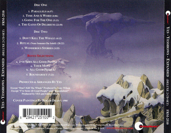 Yes – Yesshows - CD