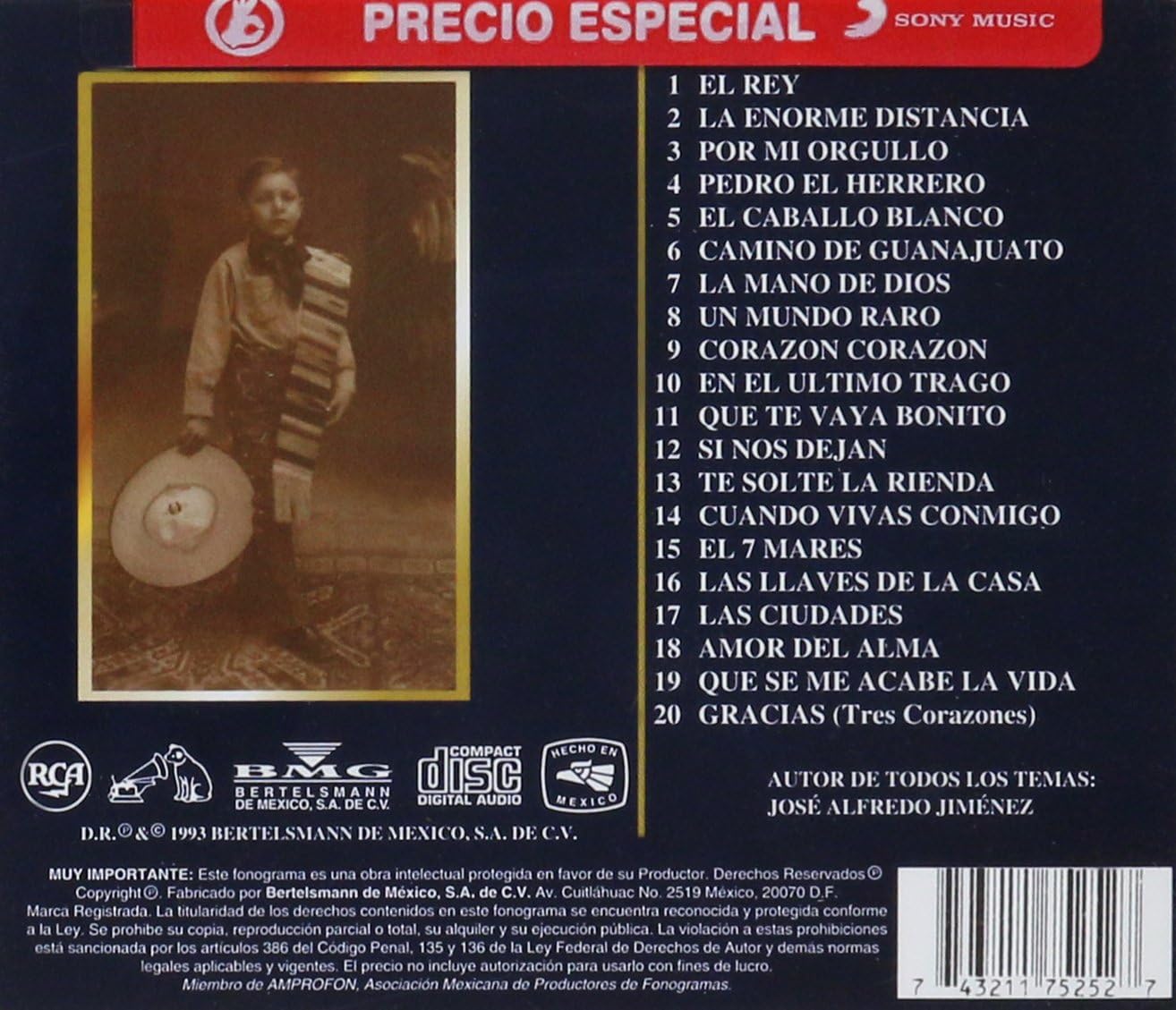 José Alfredo Jiménez – Sigo Siendo El Rey CD