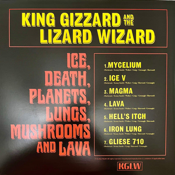 King Gizzard And The Lizard Wizard – Ice, Death, Planets, Lungs, Mushrooms And Lava - LP