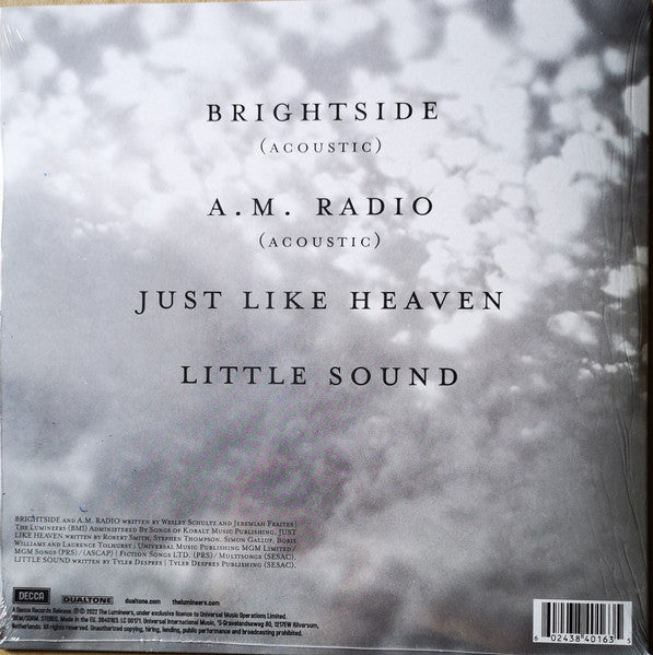 The Lumineers – Brightside Bonus Tracks - LP Negro Splatter 10 Pulgadas