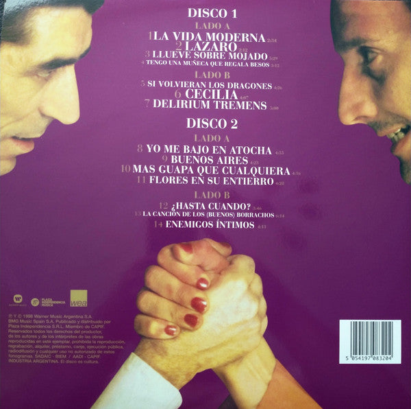 Joaquin Sabina y Fito Paez - Enemigos Íntimos - LP